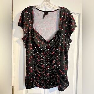 Torrid Retro Chic 50s Sunglasses Rockabilly Top - 3